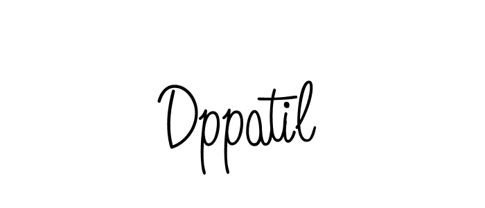 You should practise on your own different ways (Angelique-Rose-font-FFP) to write your name (Dppatil) in signature. don't let someone else do it for you. Dppatil signature style 5 images and pictures png