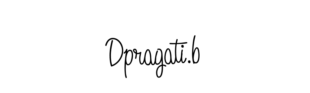 Create a beautiful signature design for name Dpragati.b. With this signature (Angelique-Rose-font-FFP) fonts, you can make a handwritten signature for free. Dpragati.b signature style 5 images and pictures png