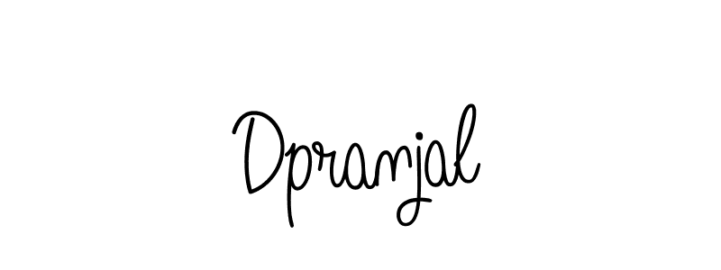 How to Draw Dpranjal signature style? Angelique-Rose-font-FFP is a latest design signature styles for name Dpranjal. Dpranjal signature style 5 images and pictures png