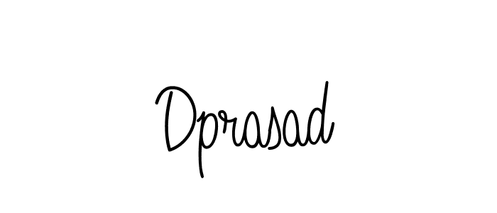 How to Draw Dprasad signature style? Angelique-Rose-font-FFP is a latest design signature styles for name Dprasad. Dprasad signature style 5 images and pictures png