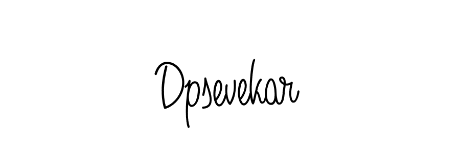 The best way (Angelique-Rose-font-FFP) to make a short signature is to pick only two or three words in your name. The name Dpsevekar include a total of six letters. For converting this name. Dpsevekar signature style 5 images and pictures png