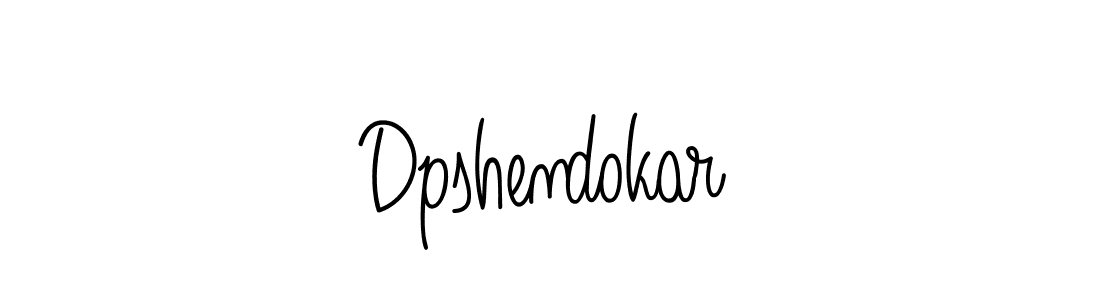 How to make Dpshendokar name signature. Use Angelique-Rose-font-FFP style for creating short signs online. This is the latest handwritten sign. Dpshendokar signature style 5 images and pictures png