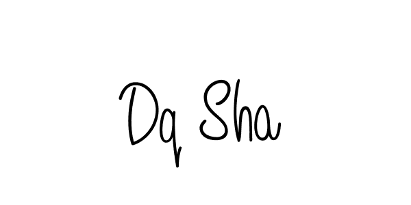 Use a signature maker to create a handwritten signature online. With this signature software, you can design (Angelique-Rose-font-FFP) your own signature for name Dq Sha. Dq Sha signature style 5 images and pictures png