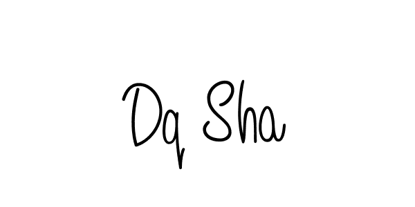 Use a signature maker to create a handwritten signature online. With this signature software, you can design (Angelique-Rose-font-FFP) your own signature for name Dq Sha. Dq Sha signature style 5 images and pictures png