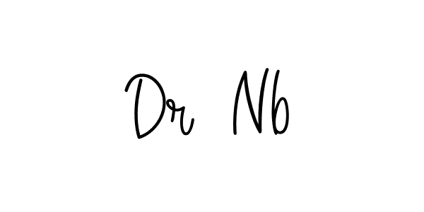 Dr  Nb stylish signature style. Best Handwritten Sign (Angelique-Rose-font-FFP) for my name. Handwritten Signature Collection Ideas for my name Dr  Nb. Dr  Nb signature style 5 images and pictures png