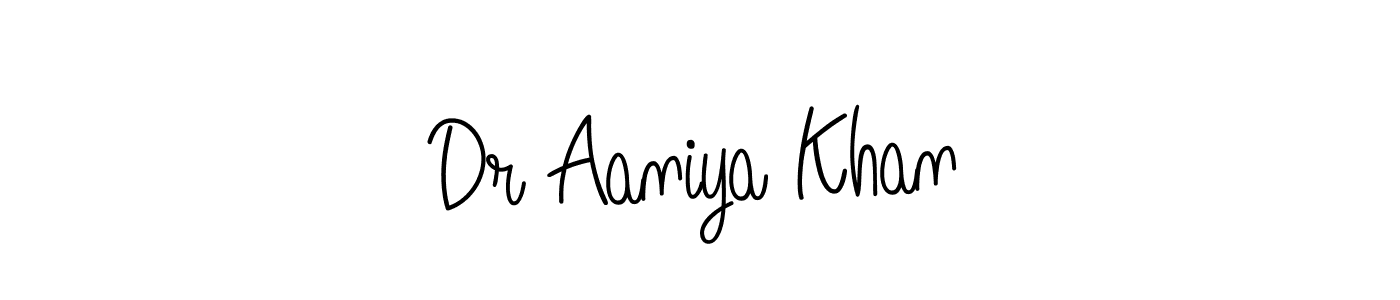 Similarly Angelique-Rose-font-FFP is the best handwritten signature design. Signature creator online .You can use it as an online autograph creator for name Dr Aaniya Khan. Dr Aaniya Khan signature style 5 images and pictures png