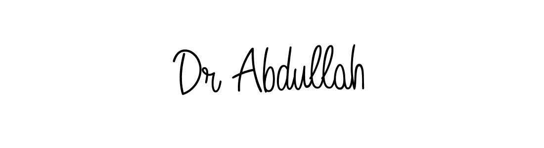 Create a beautiful signature design for name Dr Abdullah. With this signature (Angelique-Rose-font-FFP) fonts, you can make a handwritten signature for free. Dr Abdullah signature style 5 images and pictures png