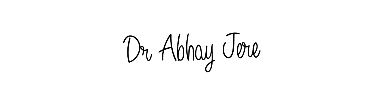 Create a beautiful signature design for name Dr Abhay Jere. With this signature (Angelique-Rose-font-FFP) fonts, you can make a handwritten signature for free. Dr Abhay Jere signature style 5 images and pictures png