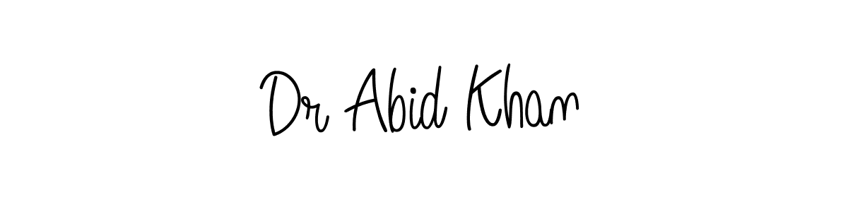 How to Draw Dr Abid Khan signature style? Angelique-Rose-font-FFP is a latest design signature styles for name Dr Abid Khan. Dr Abid Khan signature style 5 images and pictures png