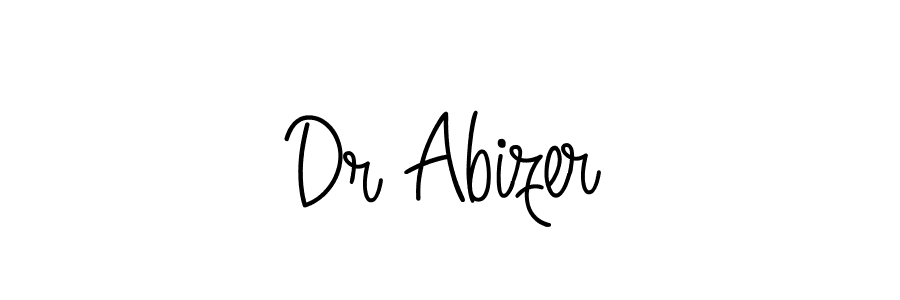 Design your own signature with our free online signature maker. With this signature software, you can create a handwritten (Angelique-Rose-font-FFP) signature for name Dr Abizer. Dr Abizer signature style 5 images and pictures png