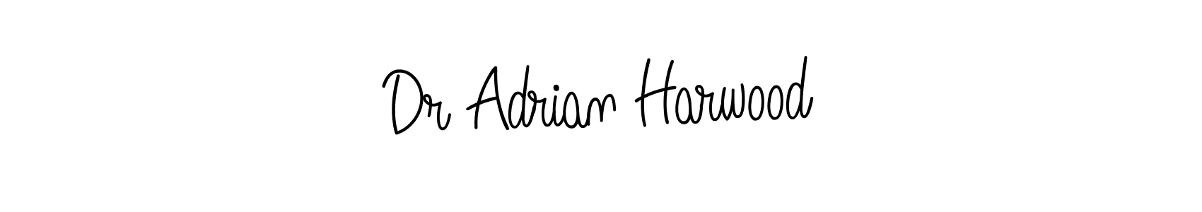 Dr Adrian Harwood stylish signature style. Best Handwritten Sign (Angelique-Rose-font-FFP) for my name. Handwritten Signature Collection Ideas for my name Dr Adrian Harwood. Dr Adrian Harwood signature style 5 images and pictures png