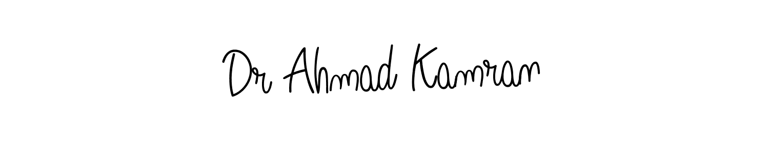 How to Draw Dr Ahmad Kamran signature style? Angelique-Rose-font-FFP is a latest design signature styles for name Dr Ahmad Kamran. Dr Ahmad Kamran signature style 5 images and pictures png