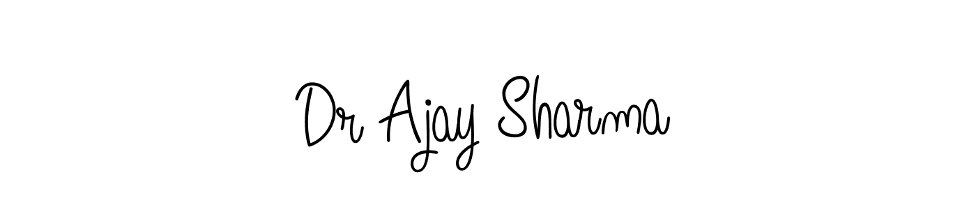 Create a beautiful signature design for name Dr Ajay Sharma. With this signature (Angelique-Rose-font-FFP) fonts, you can make a handwritten signature for free. Dr Ajay Sharma signature style 5 images and pictures png