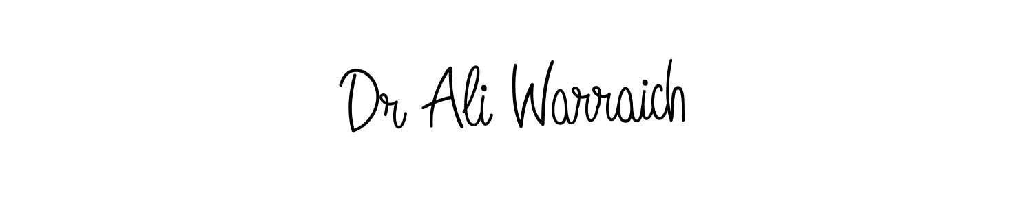 How to Draw Dr Ali Warraich signature style? Angelique-Rose-font-FFP is a latest design signature styles for name Dr Ali Warraich. Dr Ali Warraich signature style 5 images and pictures png