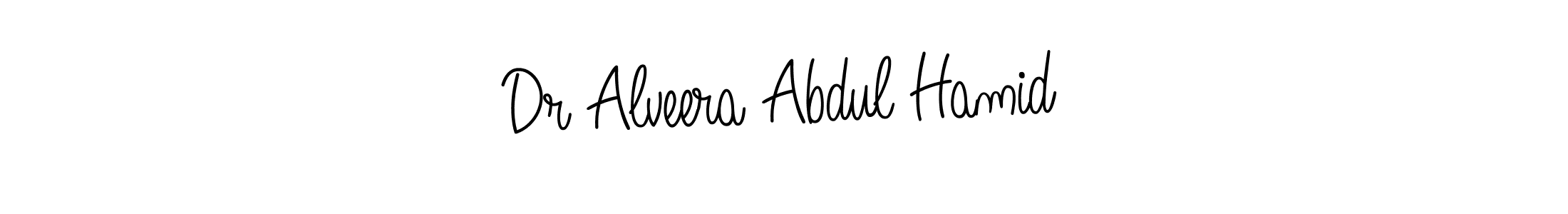 Also You can easily find your signature by using the search form. We will create Dr Alveera Abdul Hamid name handwritten signature images for you free of cost using Angelique-Rose-font-FFP sign style. Dr Alveera Abdul Hamid signature style 5 images and pictures png