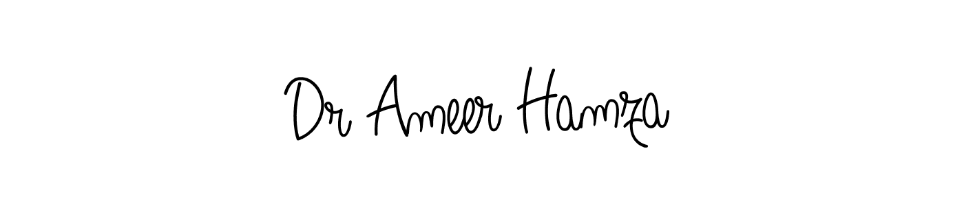 Create a beautiful signature design for name Dr Ameer Hamza. With this signature (Angelique-Rose-font-FFP) fonts, you can make a handwritten signature for free. Dr Ameer Hamza signature style 5 images and pictures png