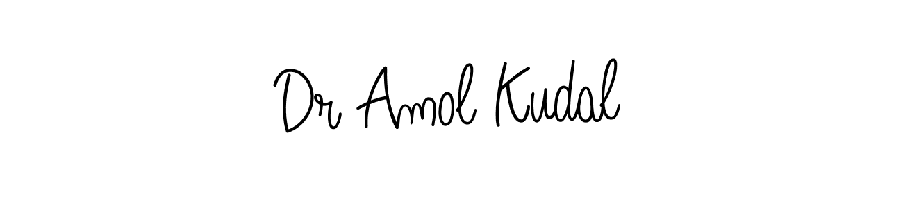 How to make Dr Amol Kudal name signature. Use Angelique-Rose-font-FFP style for creating short signs online. This is the latest handwritten sign. Dr Amol Kudal signature style 5 images and pictures png