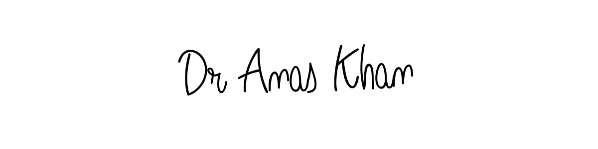 Make a beautiful signature design for name Dr Anas Khan. With this signature (Angelique-Rose-font-FFP) style, you can create a handwritten signature for free. Dr Anas Khan signature style 5 images and pictures png