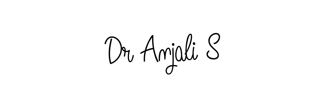 if you are searching for the best signature style for your name Dr Anjali S. so please give up your signature search. here we have designed multiple signature styles  using Angelique-Rose-font-FFP. Dr Anjali S signature style 5 images and pictures png