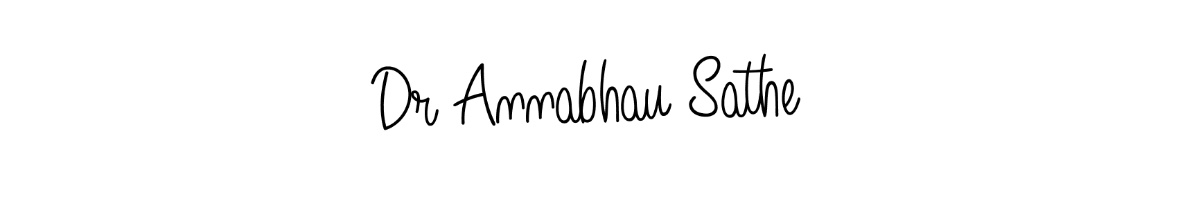 Make a beautiful signature design for name Dr Annabhau Sathe. With this signature (Angelique-Rose-font-FFP) style, you can create a handwritten signature for free. Dr Annabhau Sathe signature style 5 images and pictures png