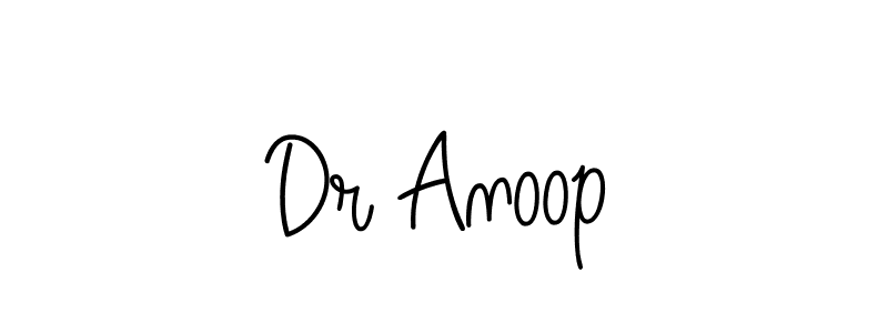 Design your own signature with our free online signature maker. With this signature software, you can create a handwritten (Angelique-Rose-font-FFP) signature for name Dr Anoop. Dr Anoop signature style 5 images and pictures png