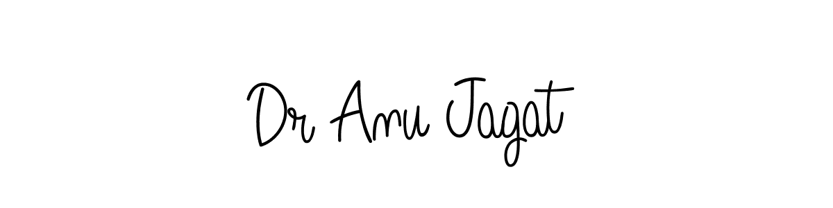 Use a signature maker to create a handwritten signature online. With this signature software, you can design (Angelique-Rose-font-FFP) your own signature for name Dr Anu Jagat. Dr Anu Jagat signature style 5 images and pictures png