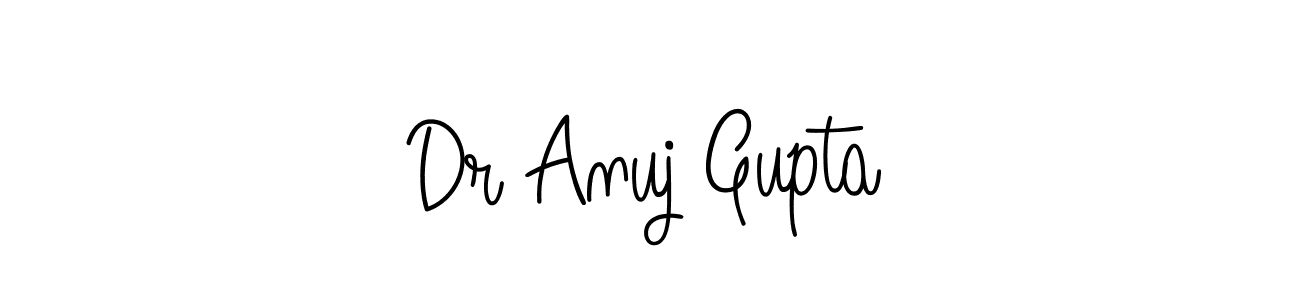 Make a beautiful signature design for name Dr Anuj Gupta. With this signature (Angelique-Rose-font-FFP) style, you can create a handwritten signature for free. Dr Anuj Gupta signature style 5 images and pictures png
