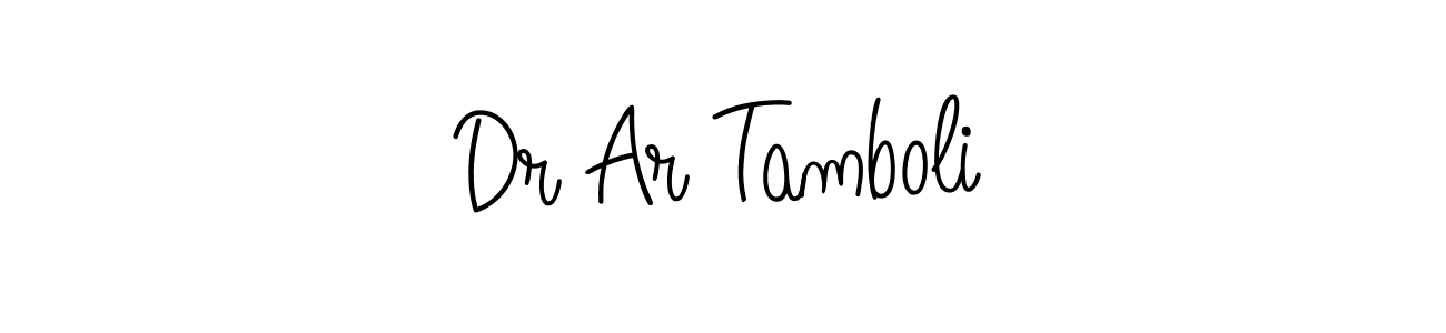 How to make Dr Ar Tamboli signature? Angelique-Rose-font-FFP is a professional autograph style. Create handwritten signature for Dr Ar Tamboli name. Dr Ar Tamboli signature style 5 images and pictures png