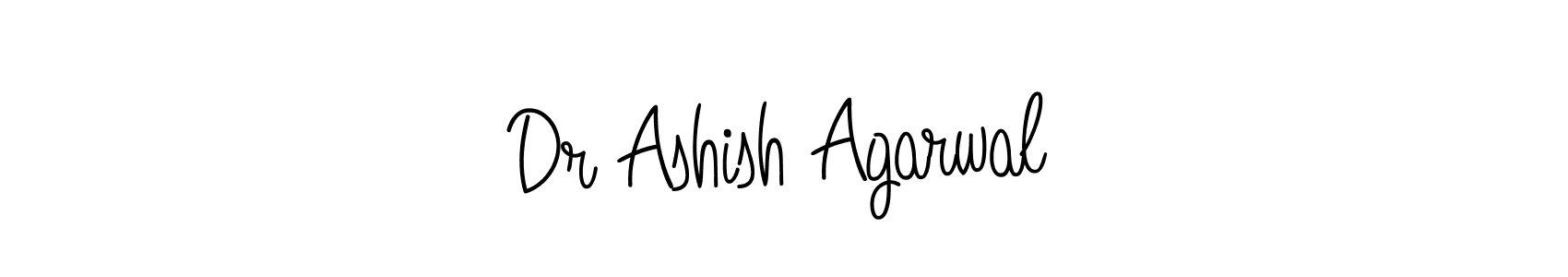 How to make Dr Ashish Agarwal name signature. Use Angelique-Rose-font-FFP style for creating short signs online. This is the latest handwritten sign. Dr Ashish Agarwal signature style 5 images and pictures png