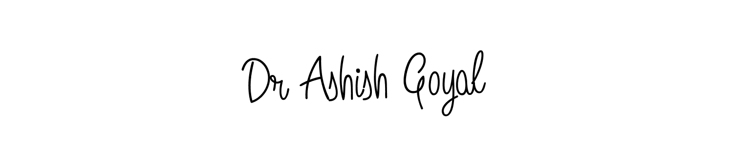 Use a signature maker to create a handwritten signature online. With this signature software, you can design (Angelique-Rose-font-FFP) your own signature for name Dr Ashish Goyal. Dr Ashish Goyal signature style 5 images and pictures png