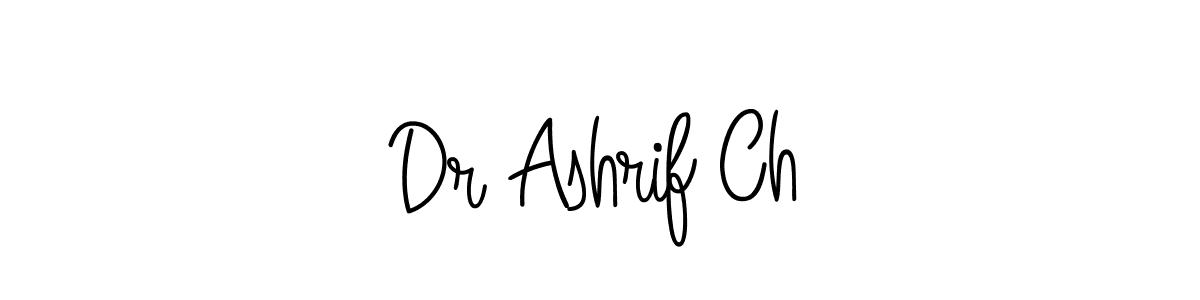 Design your own signature with our free online signature maker. With this signature software, you can create a handwritten (Angelique-Rose-font-FFP) signature for name Dr Ashrif Ch. Dr Ashrif Ch signature style 5 images and pictures png