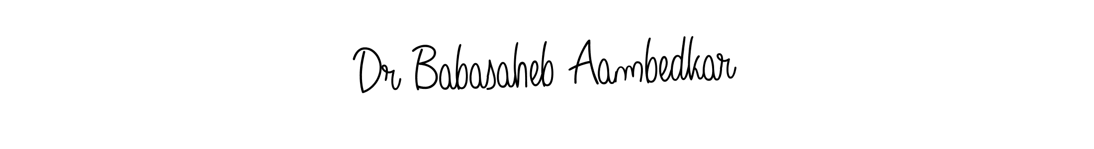 Make a beautiful signature design for name Dr Babasaheb Aambedkar. With this signature (Angelique-Rose-font-FFP) style, you can create a handwritten signature for free. Dr Babasaheb Aambedkar signature style 5 images and pictures png
