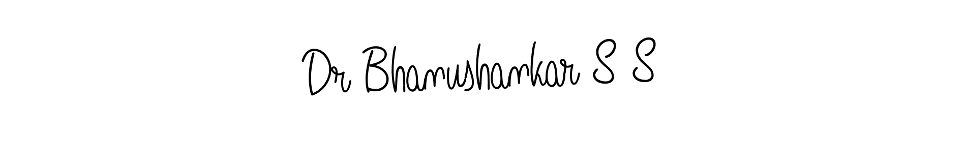 Design your own signature with our free online signature maker. With this signature software, you can create a handwritten (Angelique-Rose-font-FFP) signature for name Dr Bhanushankar S S. Dr Bhanushankar S S signature style 5 images and pictures png