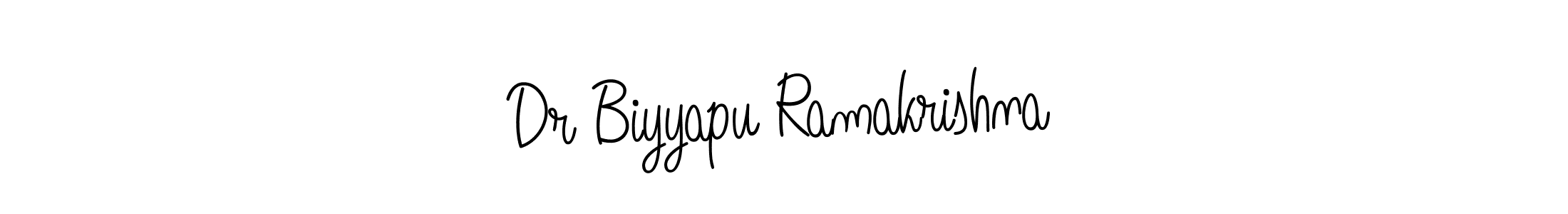 Dr Biyyapu Ramakrishna stylish signature style. Best Handwritten Sign (Angelique-Rose-font-FFP) for my name. Handwritten Signature Collection Ideas for my name Dr Biyyapu Ramakrishna. Dr Biyyapu Ramakrishna signature style 5 images and pictures png