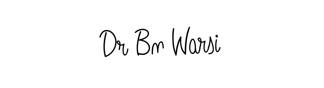 Use a signature maker to create a handwritten signature online. With this signature software, you can design (Angelique-Rose-font-FFP) your own signature for name Dr Bn Warsi. Dr Bn Warsi signature style 5 images and pictures png