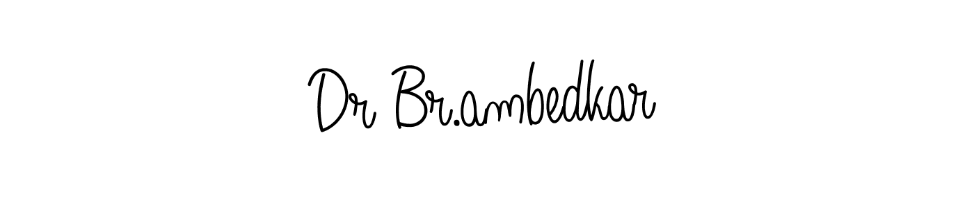 You should practise on your own different ways (Angelique-Rose-font-FFP) to write your name (Dr Br.ambedkar) in signature. don't let someone else do it for you. Dr Br.ambedkar signature style 5 images and pictures png