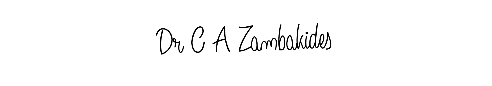 Make a short Dr C A Zambakides signature style. Manage your documents anywhere anytime using Angelique-Rose-font-FFP. Create and add eSignatures, submit forms, share and send files easily. Dr C A Zambakides signature style 5 images and pictures png