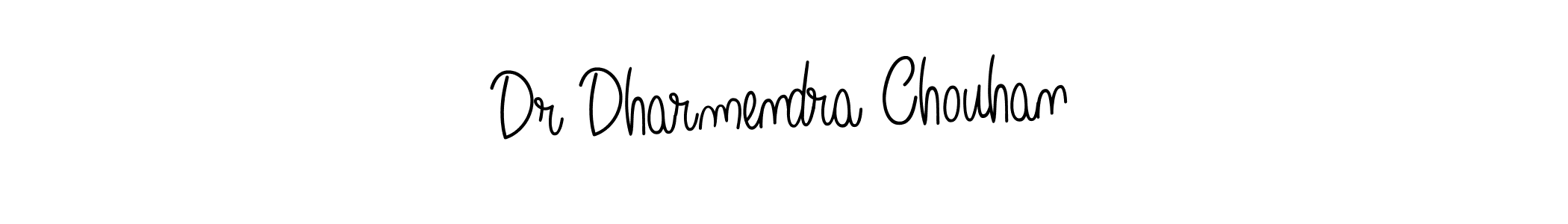 The best way (Angelique-Rose-font-FFP) to make a short signature is to pick only two or three words in your name. The name Dr Dharmendra Chouhan include a total of six letters. For converting this name. Dr Dharmendra Chouhan signature style 5 images and pictures png