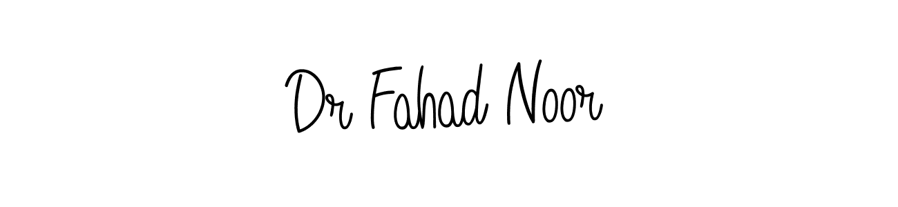 You should practise on your own different ways (Angelique-Rose-font-FFP) to write your name (Dr Fahad Noor) in signature. don't let someone else do it for you. Dr Fahad Noor signature style 5 images and pictures png