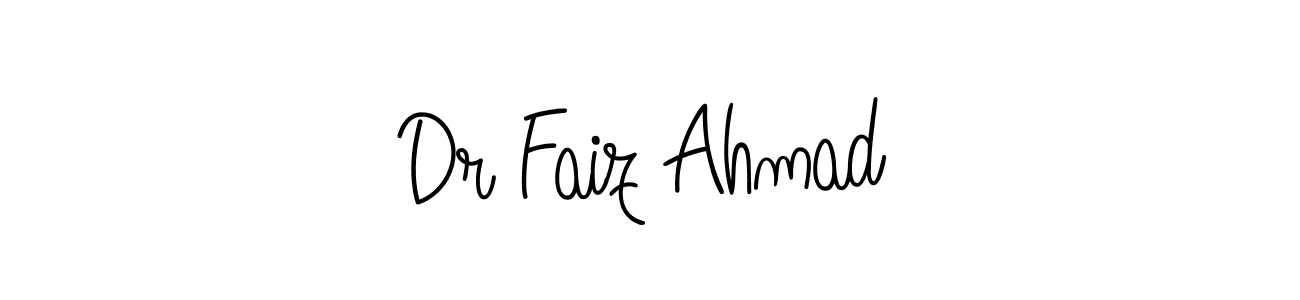How to make Dr Faiz Ahmad name signature. Use Angelique-Rose-font-FFP style for creating short signs online. This is the latest handwritten sign. Dr Faiz Ahmad signature style 5 images and pictures png