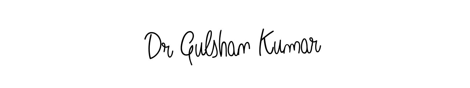 You should practise on your own different ways (Angelique-Rose-font-FFP) to write your name (Dr Gulshan Kumar) in signature. don't let someone else do it for you. Dr Gulshan Kumar signature style 5 images and pictures png