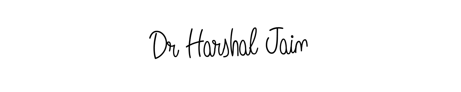 Use a signature maker to create a handwritten signature online. With this signature software, you can design (Angelique-Rose-font-FFP) your own signature for name Dr Harshal Jain. Dr Harshal Jain signature style 5 images and pictures png