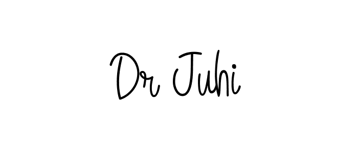 Create a beautiful signature design for name Dr Juhi. With this signature (Angelique-Rose-font-FFP) fonts, you can make a handwritten signature for free. Dr Juhi signature style 5 images and pictures png