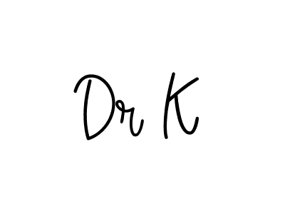 Create a beautiful signature design for name Dr K. With this signature (Angelique-Rose-font-FFP) fonts, you can make a handwritten signature for free. Dr K signature style 5 images and pictures png