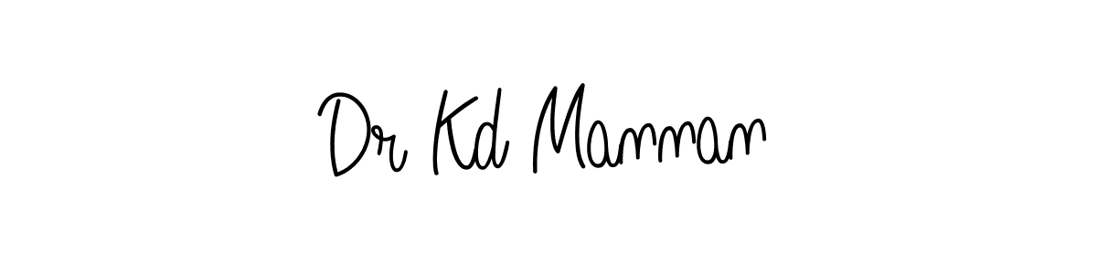 Design your own signature with our free online signature maker. With this signature software, you can create a handwritten (Angelique-Rose-font-FFP) signature for name Dr Kd Mannan. Dr Kd Mannan signature style 5 images and pictures png