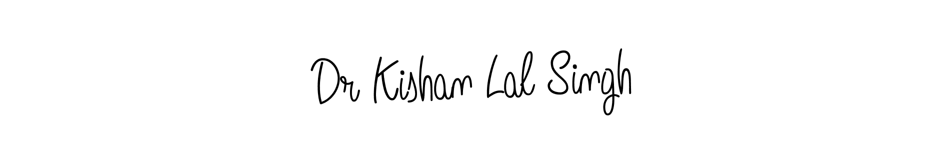 Use a signature maker to create a handwritten signature online. With this signature software, you can design (Angelique-Rose-font-FFP) your own signature for name Dr Kishan Lal Singh. Dr Kishan Lal Singh signature style 5 images and pictures png