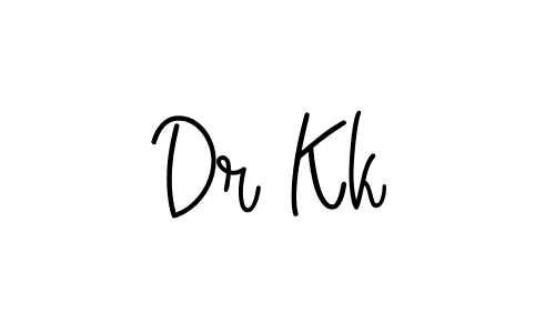 The best way (Angelique-Rose-font-FFP) to make a short signature is to pick only two or three words in your name. The name Dr Kk include a total of six letters. For converting this name. Dr Kk signature style 5 images and pictures png