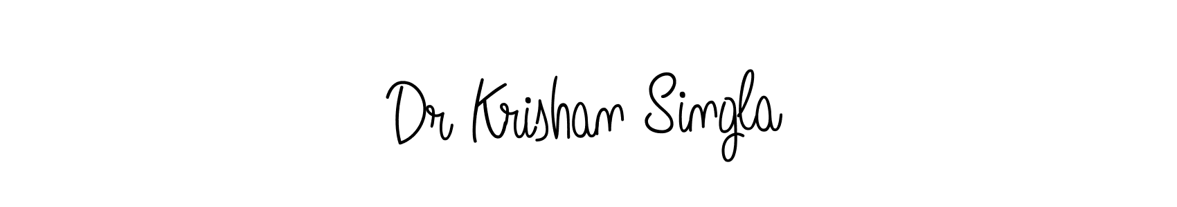 How to Draw Dr Krishan Singla signature style? Angelique-Rose-font-FFP is a latest design signature styles for name Dr Krishan Singla. Dr Krishan Singla signature style 5 images and pictures png