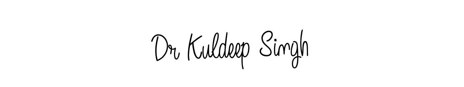 How to make Dr Kuldeep Singh name signature. Use Angelique-Rose-font-FFP style for creating short signs online. This is the latest handwritten sign. Dr Kuldeep Singh signature style 5 images and pictures png