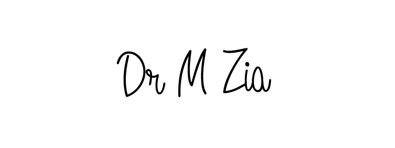 Also we have Dr M Zia name is the best signature style. Create professional handwritten signature collection using Angelique-Rose-font-FFP autograph style. Dr M Zia signature style 5 images and pictures png